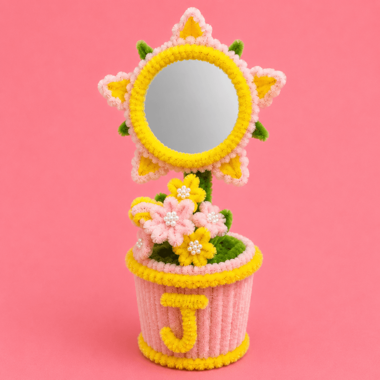 Personalized Floral Mirror