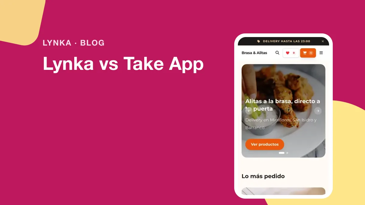Lynka vs Take App: tienda con pedidos por WhatsApp