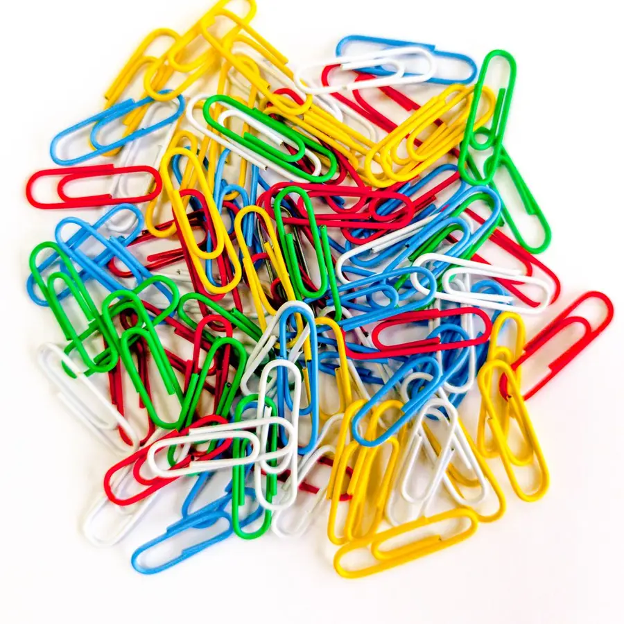 Clips de colores x100