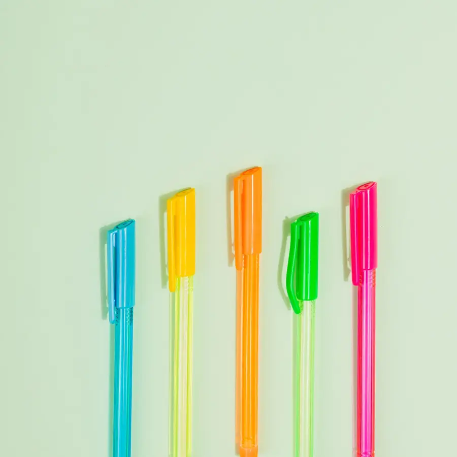 Lapiceros de gel x5 colores